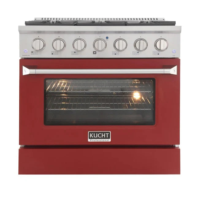 36 in. Natural Gas Range with Red Door H711