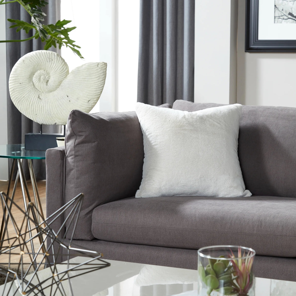 Carbon Gray 3-Piece Sofa and Cuddler Chair Set L8531