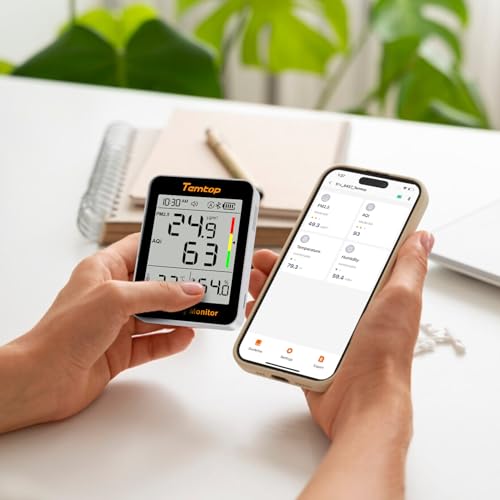 Air Quality Monitor Indoor Thermo-Hygrometer PM2.5 AQI Temperature Humidity Meter O24123