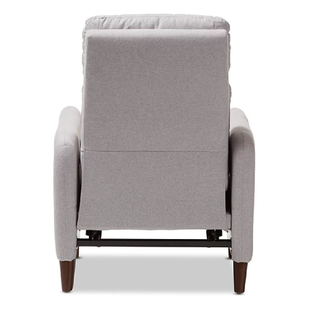Light Grey Fabric Upholstered Lounge Chair H430
