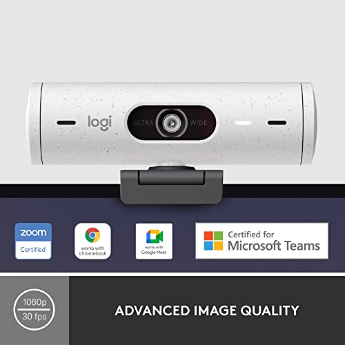 Full HD Webcam with Auto Light Correction, Privacy Cover, USB-C Cable - Rose P7117