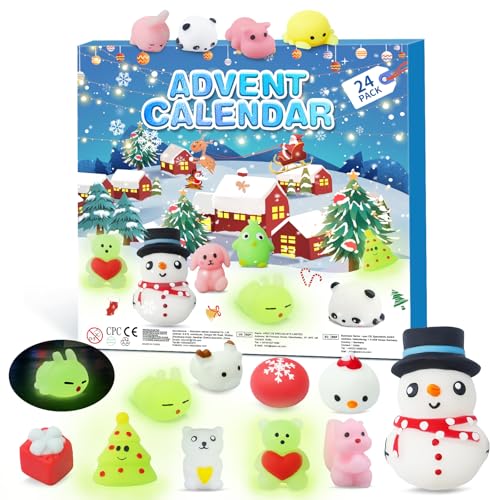 24 Pcs Squishies Fidget Advent Calendar V347171