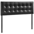 Black Vinyl Full Panel Headboard O346