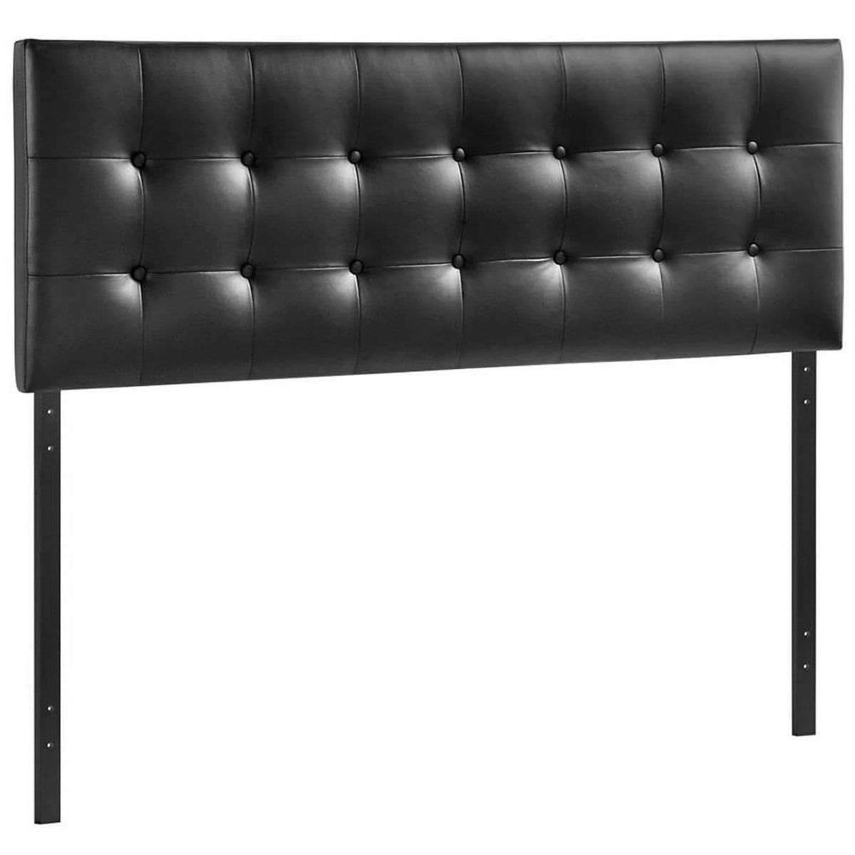 Black Vinyl Full Panel Headboard O346
