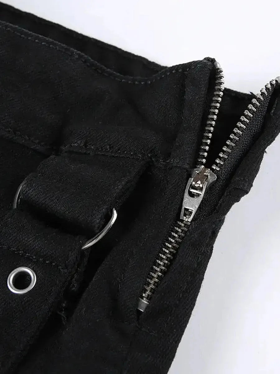 Ripped Denim Skirt G3452