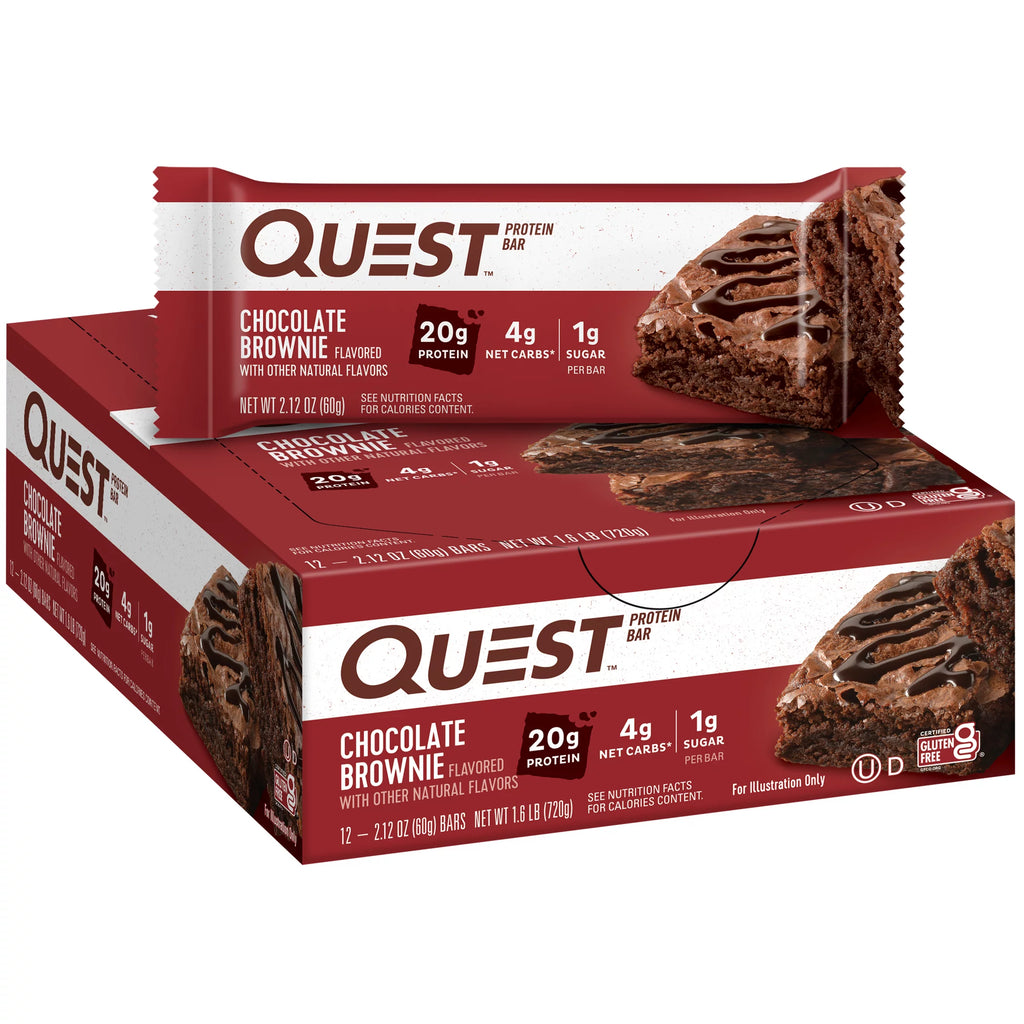 Chocolate Brownie 20g Protein Bar 12 Ct U136098
