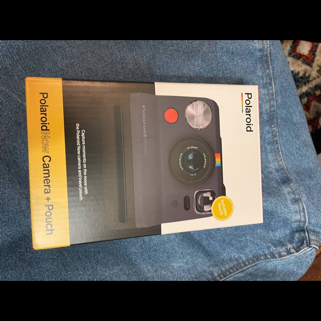 Black Camera and Red Travel Pouch V547
