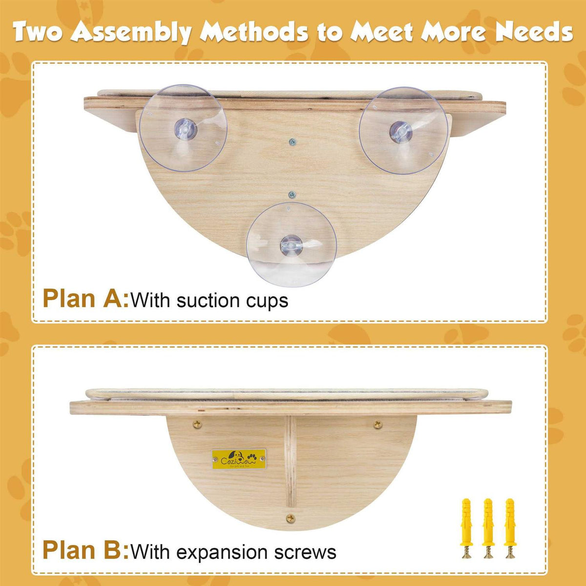 Cat Window Perch with Suction Cups V668660