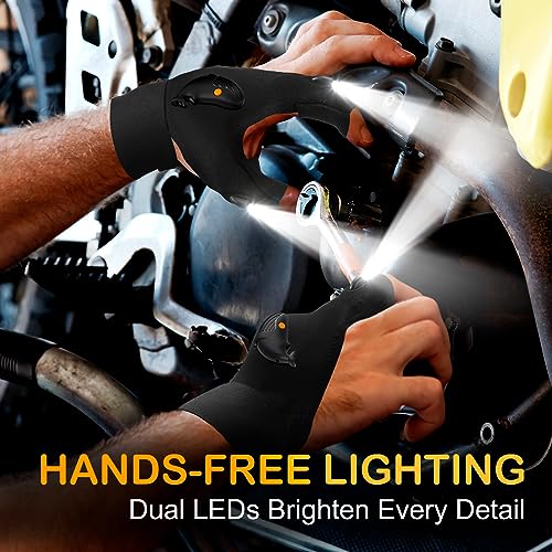 LED Flashlight Gloves Waterproof T502