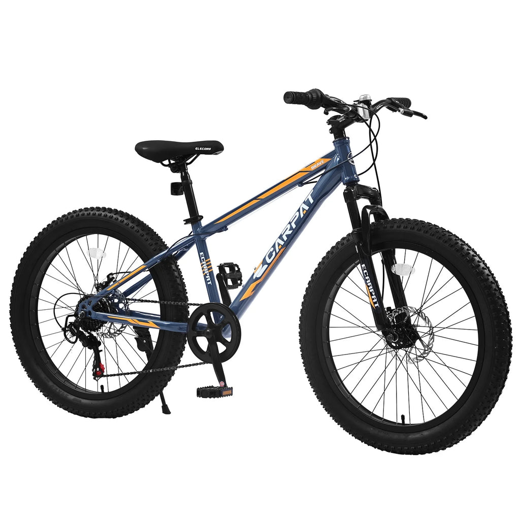 Green 24 inch Fat Tire Mountain Bike W574811