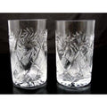 Russian Cut Crystal Drinking Glasses 250 Ml / 8.5 Oz Set Of 2 Y42752