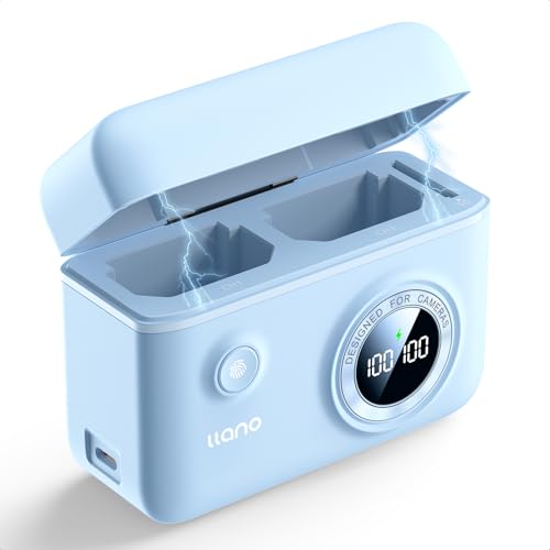 18W Fast Dual USB C Camera Battery Charger with Smart Digital Display G6816