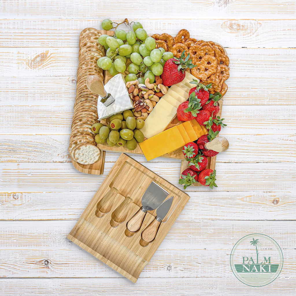 Bamboo Cheese Board and Knife Set D307448