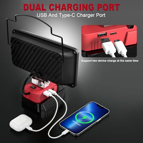 Portable LED Work Light 60W 6000LM Cordless Flood Lights U503033