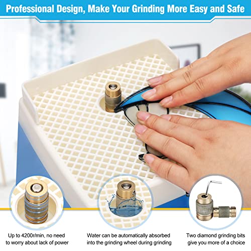 110V 65W Portable Stained Glass Grinder Kit with Diamond Grinder Bit M278