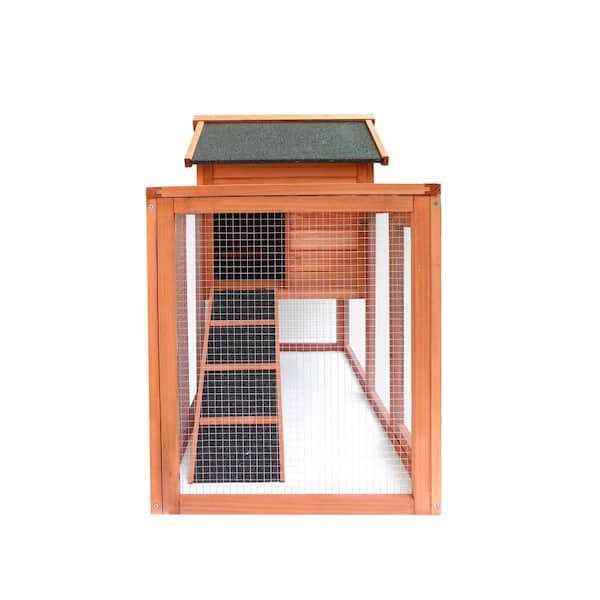 Wooden Chicken Coop with Run J471699