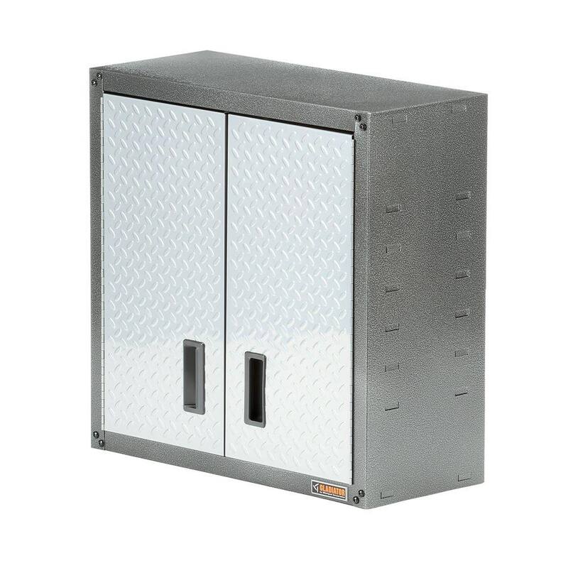 Steel 1-Shelf Wall Mounted Garage Cabinet G59890