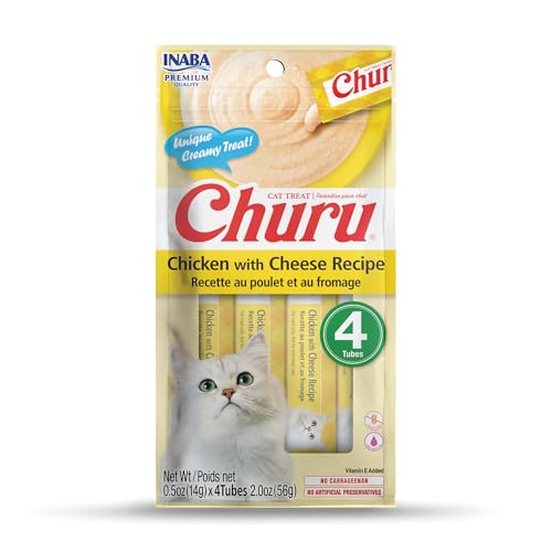Lickable Purée Natural Cat Treats Chicken Recipe 32 Tubes J189