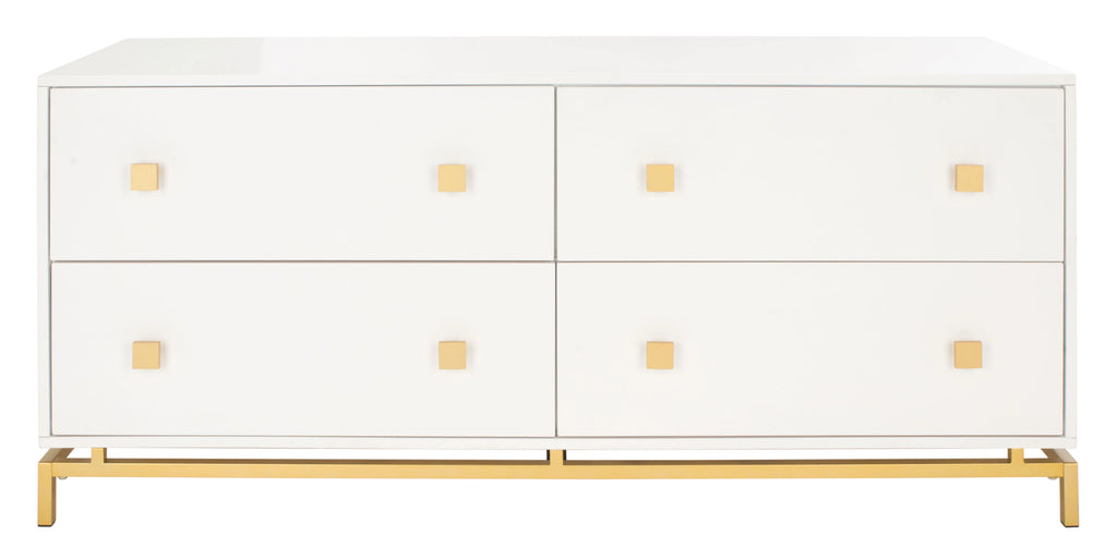 White 4-Drawer Dresser O198806