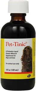 Pet-Tinic Vitamin-Mineral Supplement for Dogs and Cats 4-Ounce J171