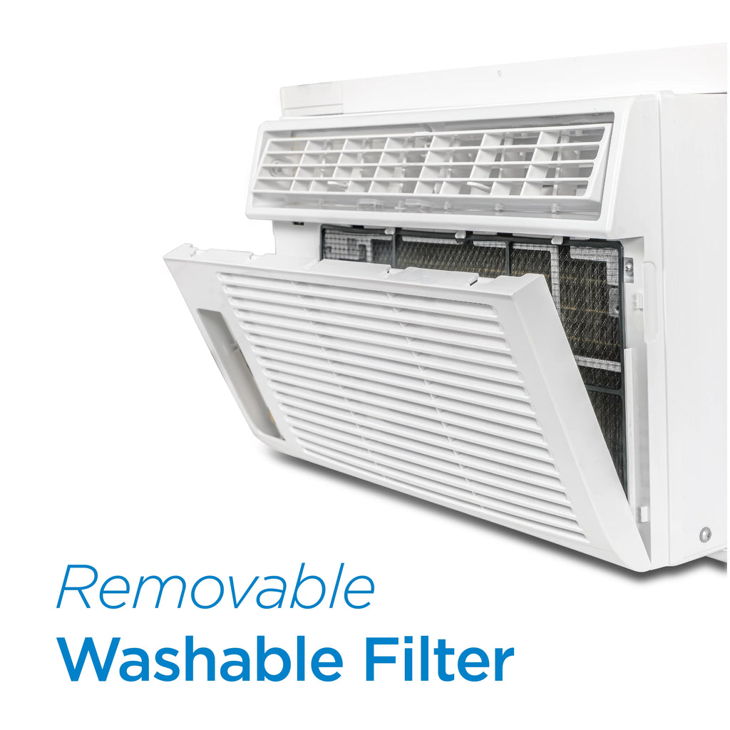 8,000 BTU White Window Air Conditioner with Remote Control B6325