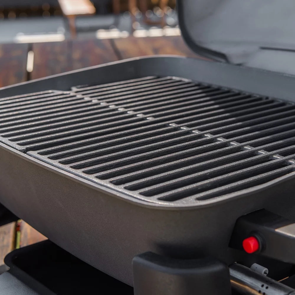 1 Burner Cast Aluminum Tabletop Propane Gas Grill Black F3669