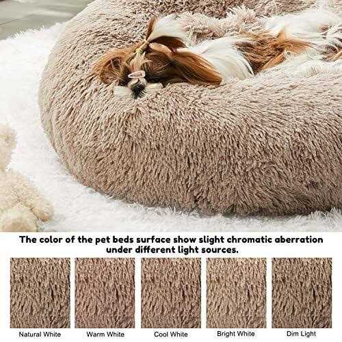 Faux Fur Dog Bed & Cat Bed N590
