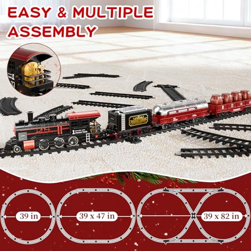 Electric Alloy Train Toy with Sound, Lights and Smoke N129