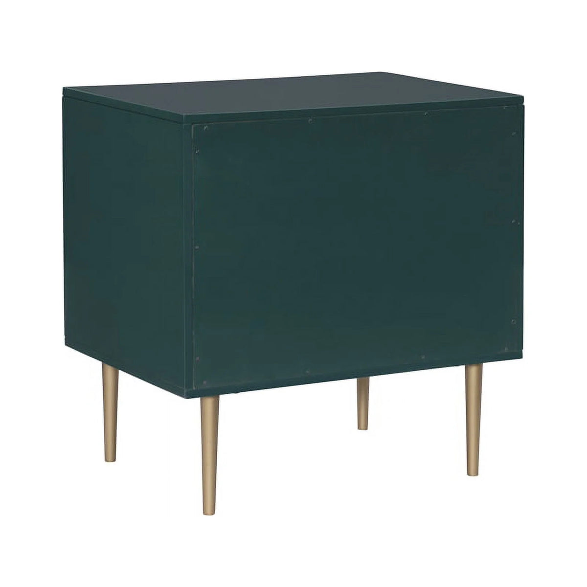 Dark Green Two Drawer Wooden Nightstand A43514
