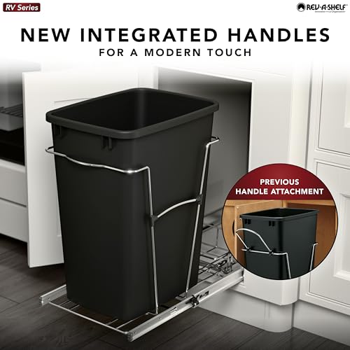 Double Pullout Trash Can 35 Qt Black G23942