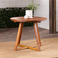 30” Solid Acacia Wood Outdoor Dining Table N7394