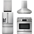 36 Gas Range, Range Hood, Refrigerator with Water and Ice Dispenser, Dishwasher I20874