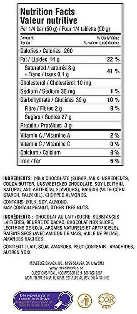 Dairy Milk Fruit & Nut Candy Bar 200G/7Oz W453720