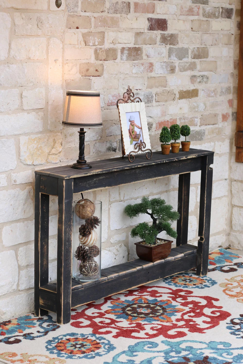 Rustic Entry Way Table 46"L C8493