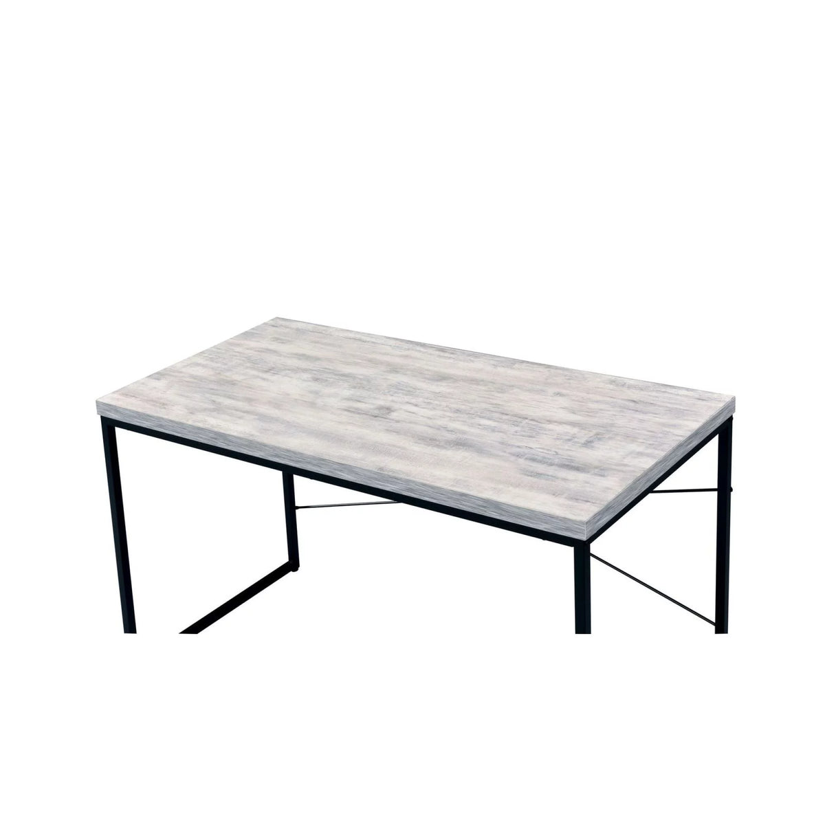 Antique White & Black Desk A723