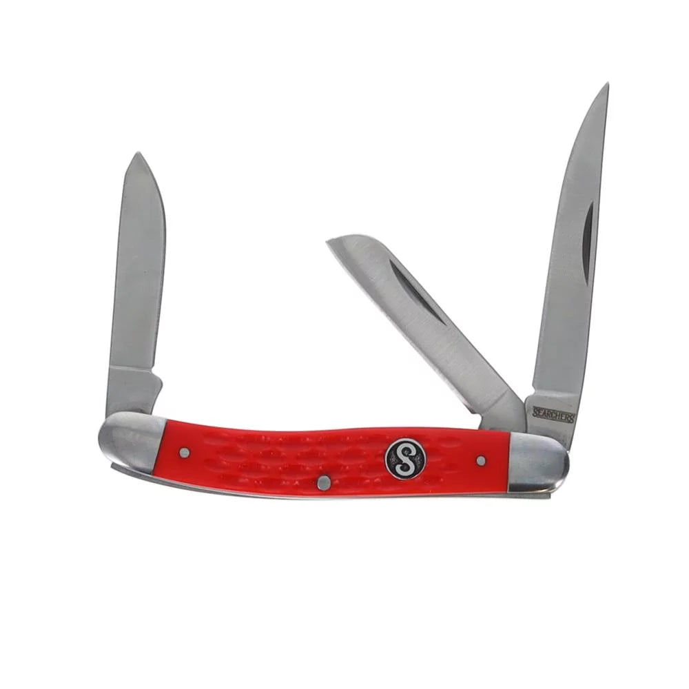 3.5-Inch Red Folding Pocket Knife W341712