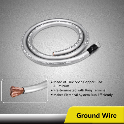 1/0 Gauge Amp Wiring Kit G948