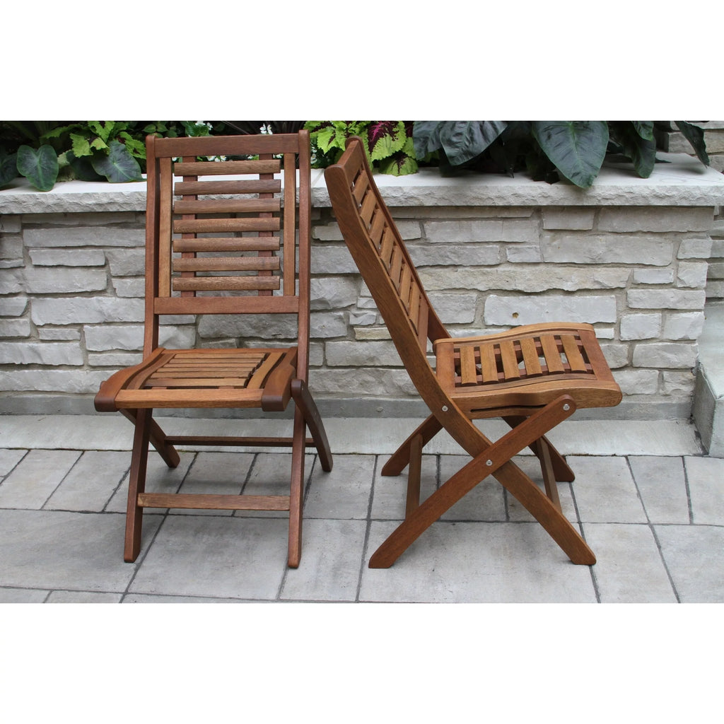 Eucalyptus Folding Side Chair 2pk K65421
