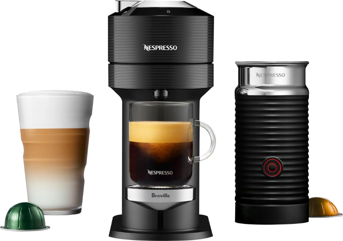 Black Coffee Maker with Milk Frother O3896
