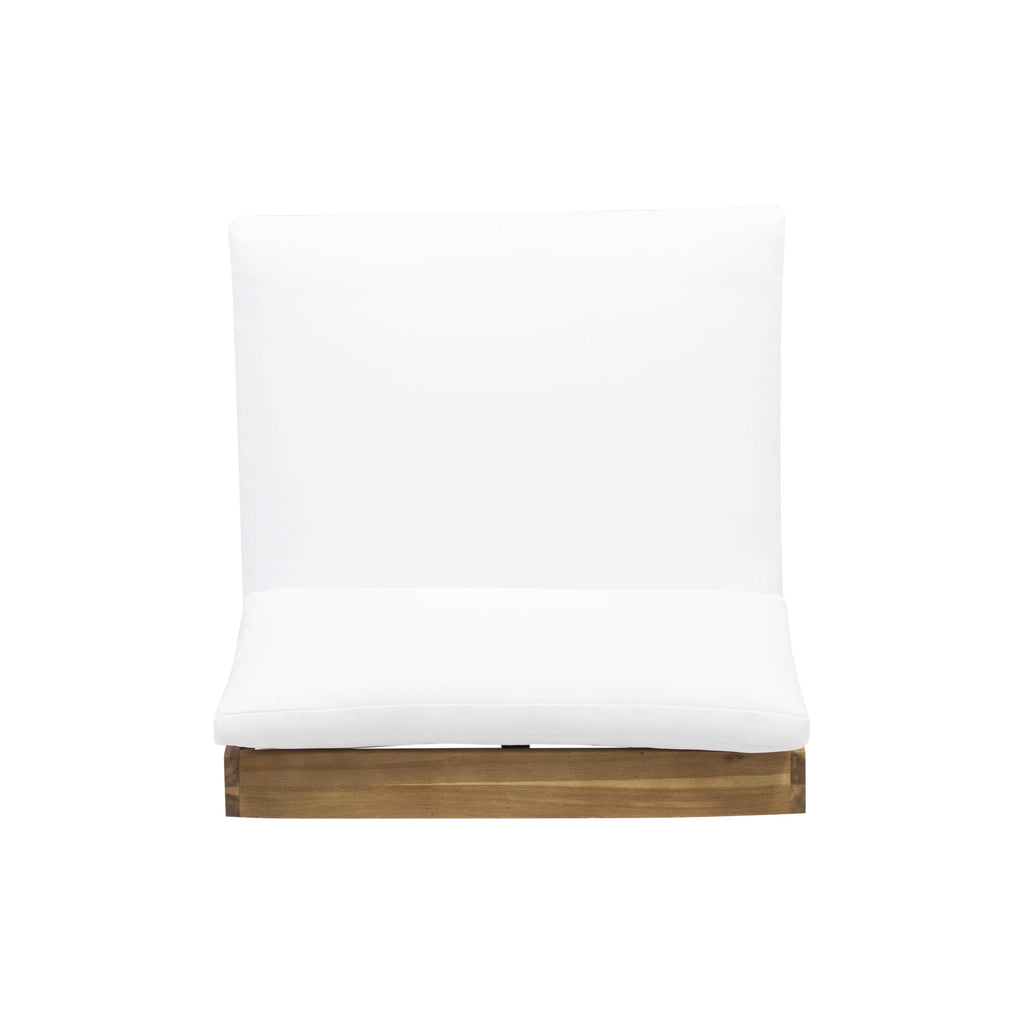 Acacia Wood Club Chairs with Cushions, Set of 2 G565